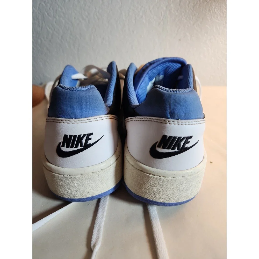Nike Full Force Low Men's Sneakers White/Royal Blue & Black, Size 8.5